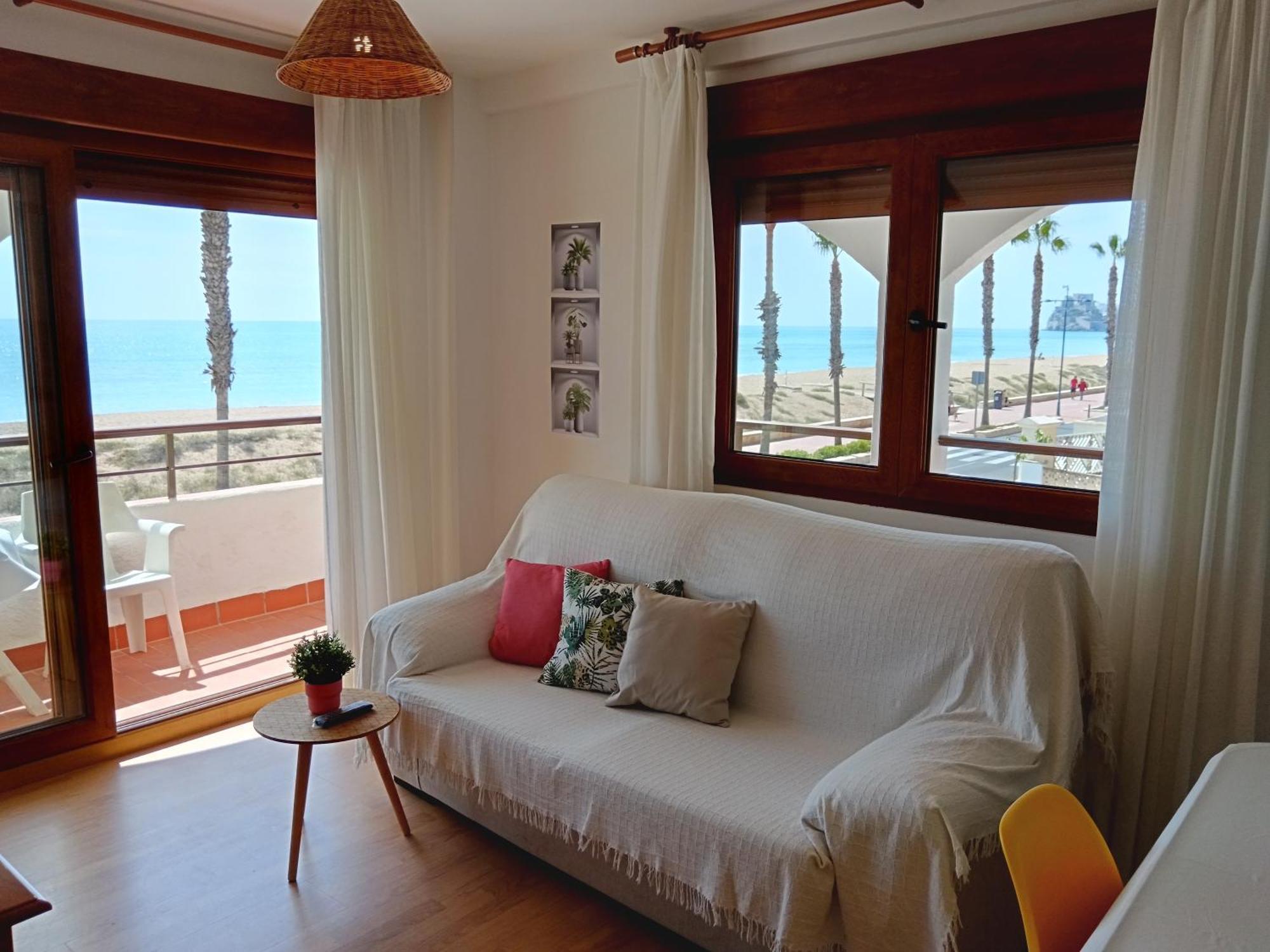 Primera Linea De Playa, Ada Benedicto Xiii, Aire Acondicionado, Wifi, Parking Peñíscola Exteriér fotografie